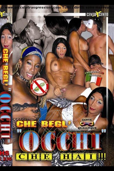 Foto frontale della copertina del film di Boing Boing La Vera Pantera Nera Pornostar trans San Paolo